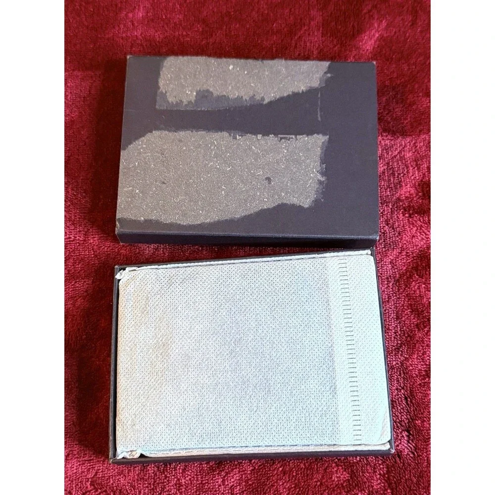 Mens Slim Leather Wallet with Money Clip RFID Blocking Bifold Credit Card Holder